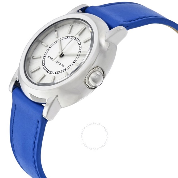 Marc Jacobs courtney blue leather silver watch - Picture 8 of 8