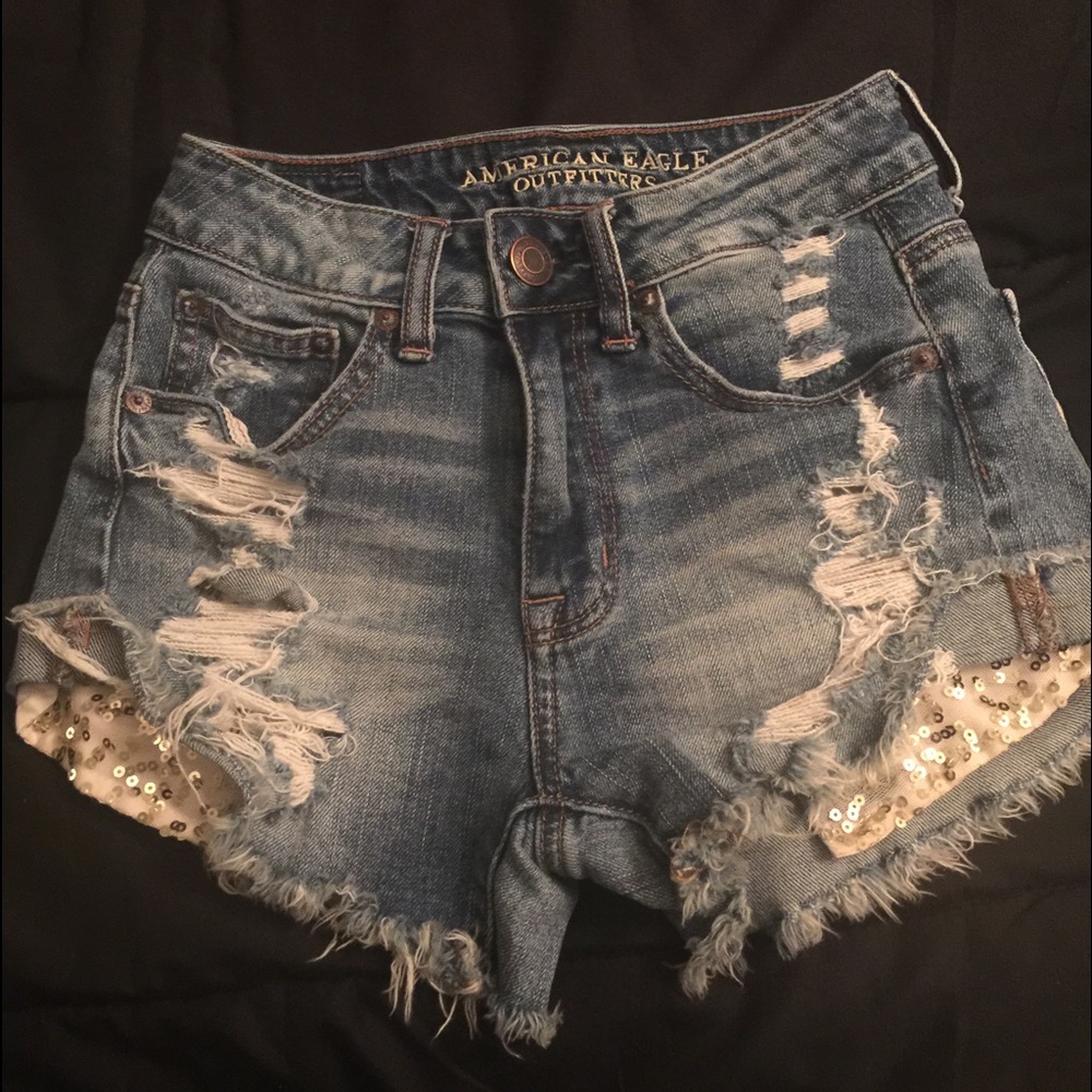 America eagle sequin shorts