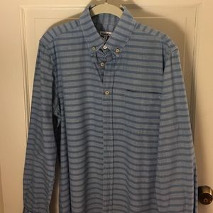 Men's Steven Alan chambray stripe shirt