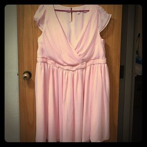 Pale Pink Bridesmaid Dress