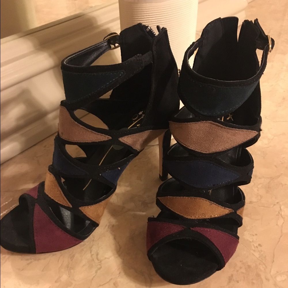 Multi colored heels