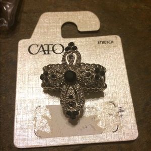 ❌sold❌Stretchy cross ring