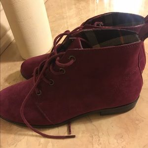 Ankle lace up booties