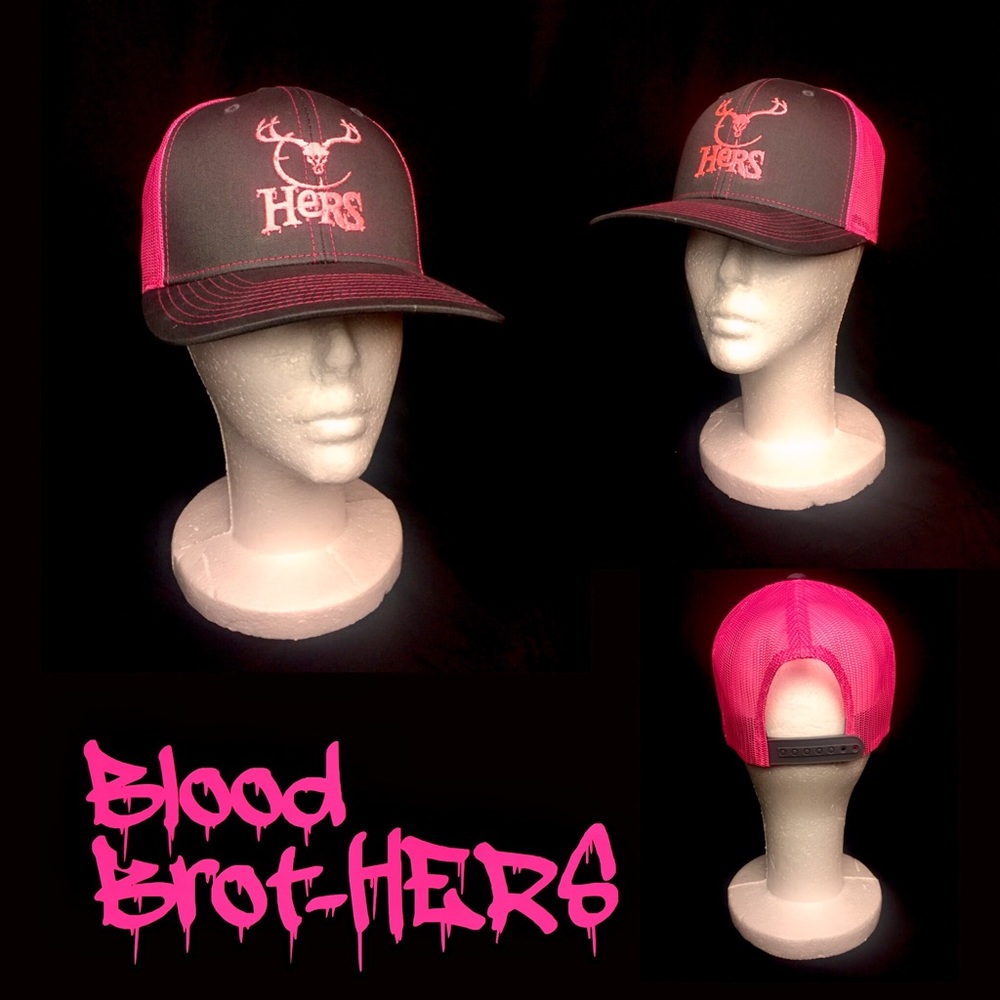 Ladies pink blood brot-HERS cap