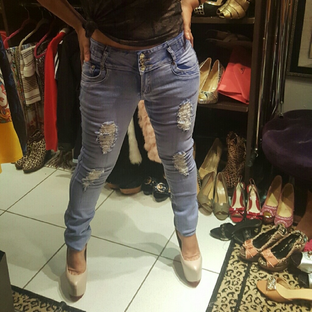 Skinny jeans stretchy colombian style