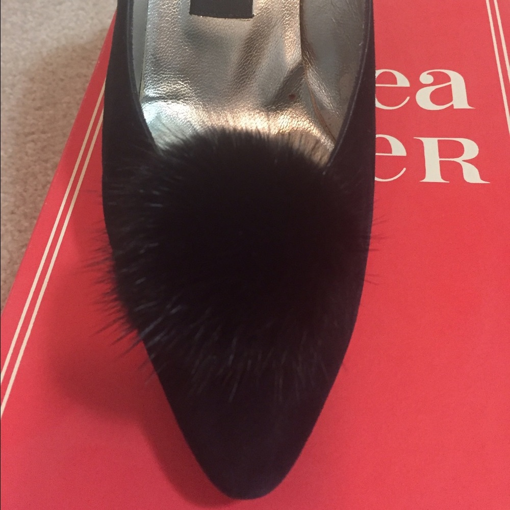 Andrea Pfister mink shoes