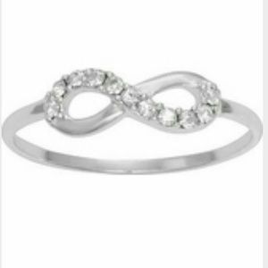 925 S SILVER INFINITY CZ RING SIZE 8