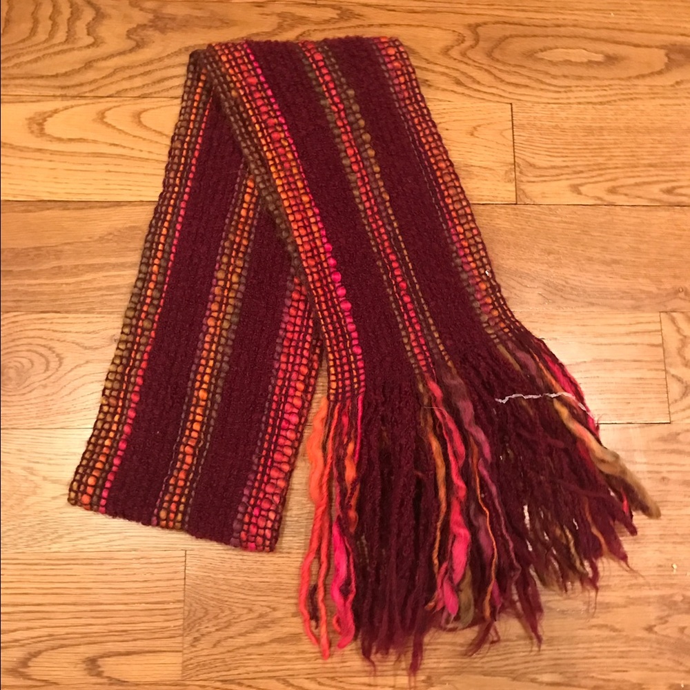 Knitted fall scarf