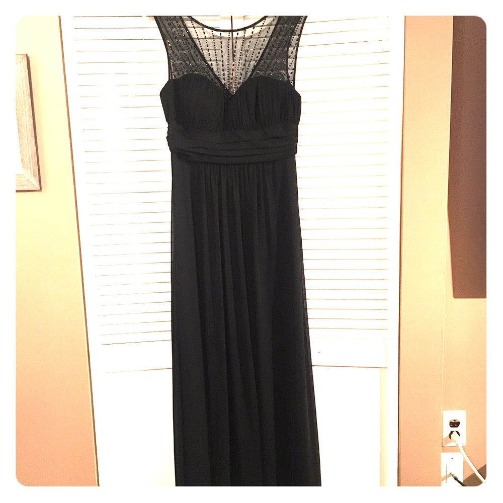 Full length beaded gown