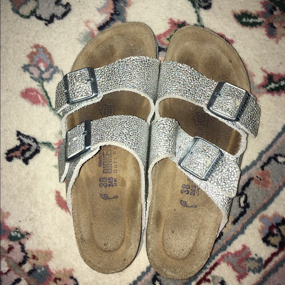 Birkenstock Arizona Silver Sandal