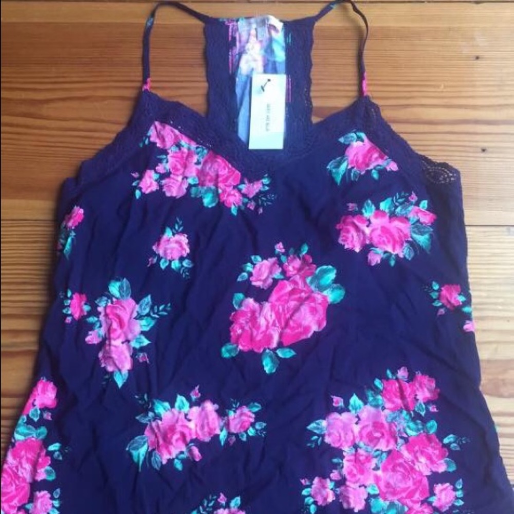 Skies are Blue Racerback Blouse