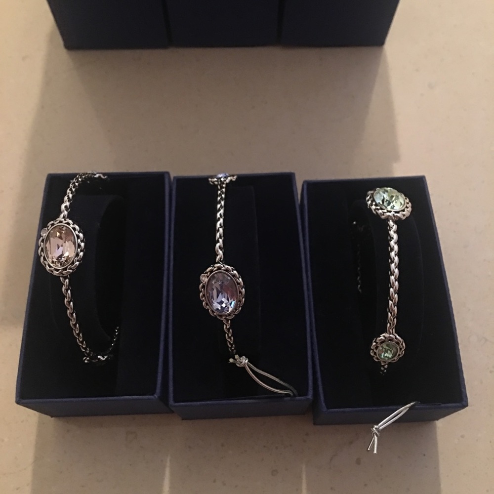 3 brand new swarovski bracelets