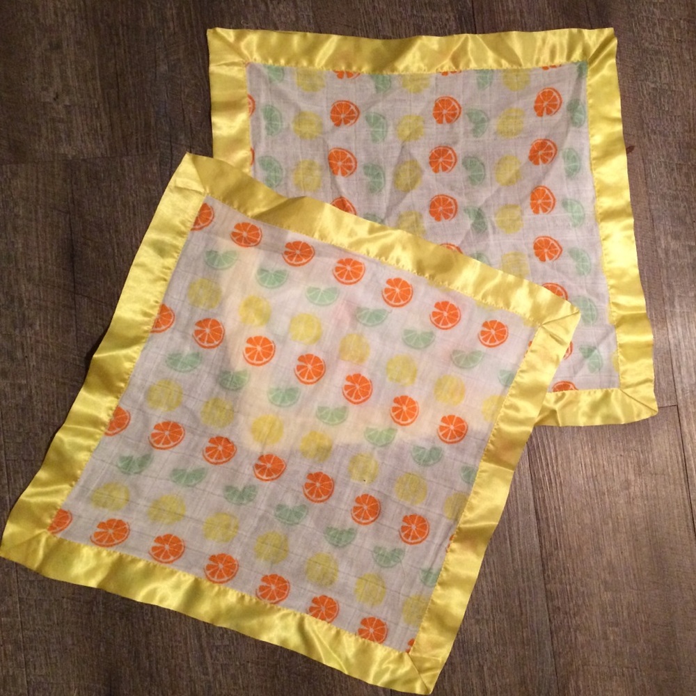 Aden & Anais Identical Security Blanket🍐🍊🍋