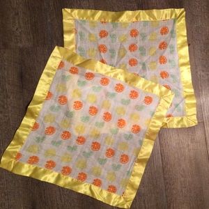 Aden & Anais Identical Security Blanket🍐🍊🍋