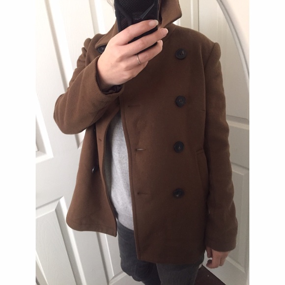 •Theory Virgin Wool Jacket Peacoat - Picture 6 of 8