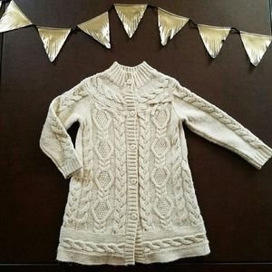 SALE Janie and Jack Cable Knit Long Cardigan 3T