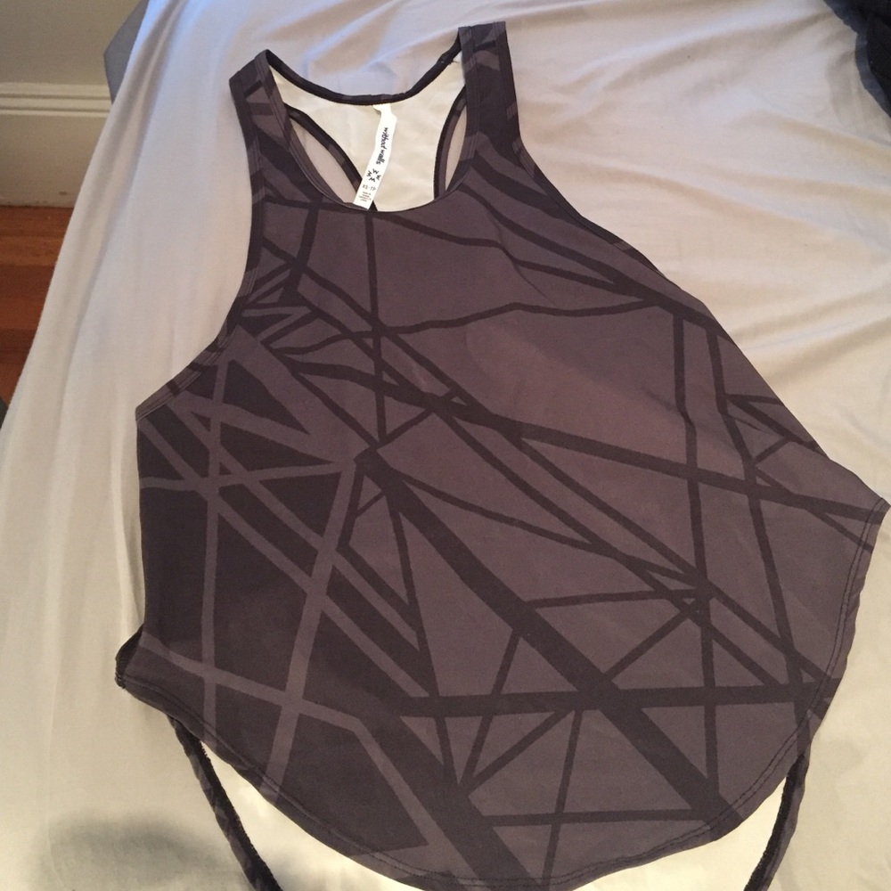 Gray and Black Athletic Tank
