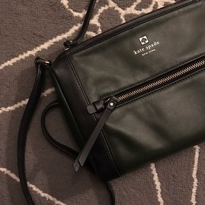 Hunter Green and Black Kate Spade Crossbody