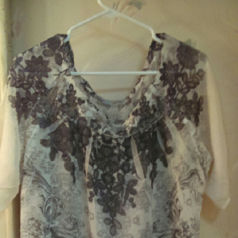 Maurices Sheer Boho Gypsy Blouse