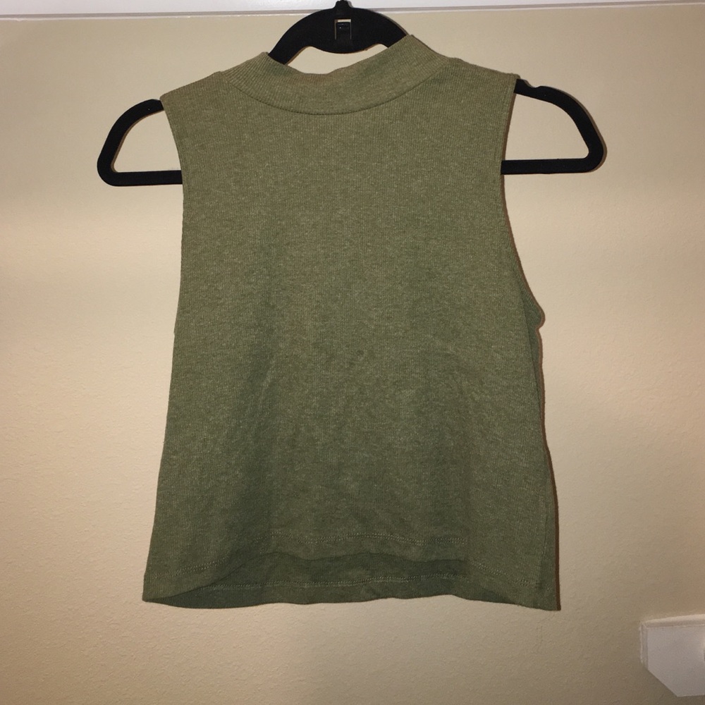 High neck crop top