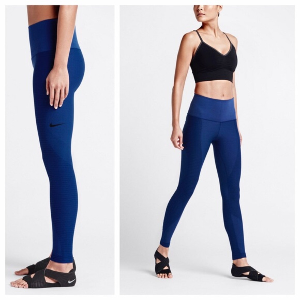 NIKE ZONE SCULPT BLUE LEGGINGS