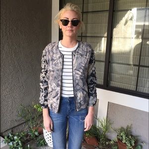 Quilted Floral Bomber Jacket!