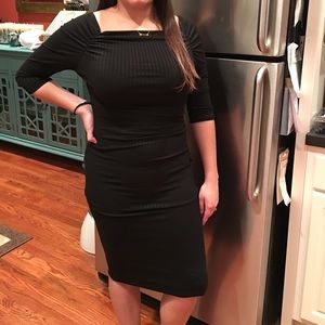 ⭐️SALENWT Napean Sea Rd (NSR) black mid slim dress