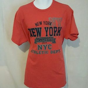 New york city athletic dept. Red large tshirt