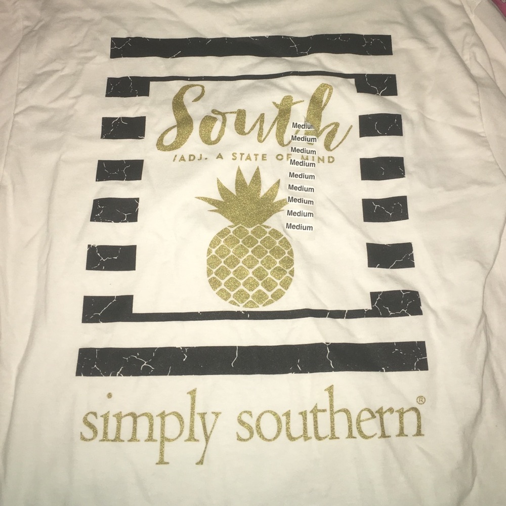 Super cute long sleeve simply southern tee shirt