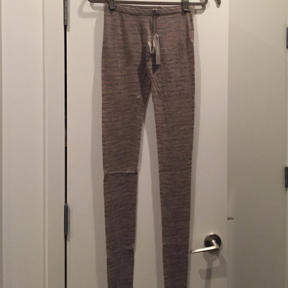 Humanoid striped stretch pants