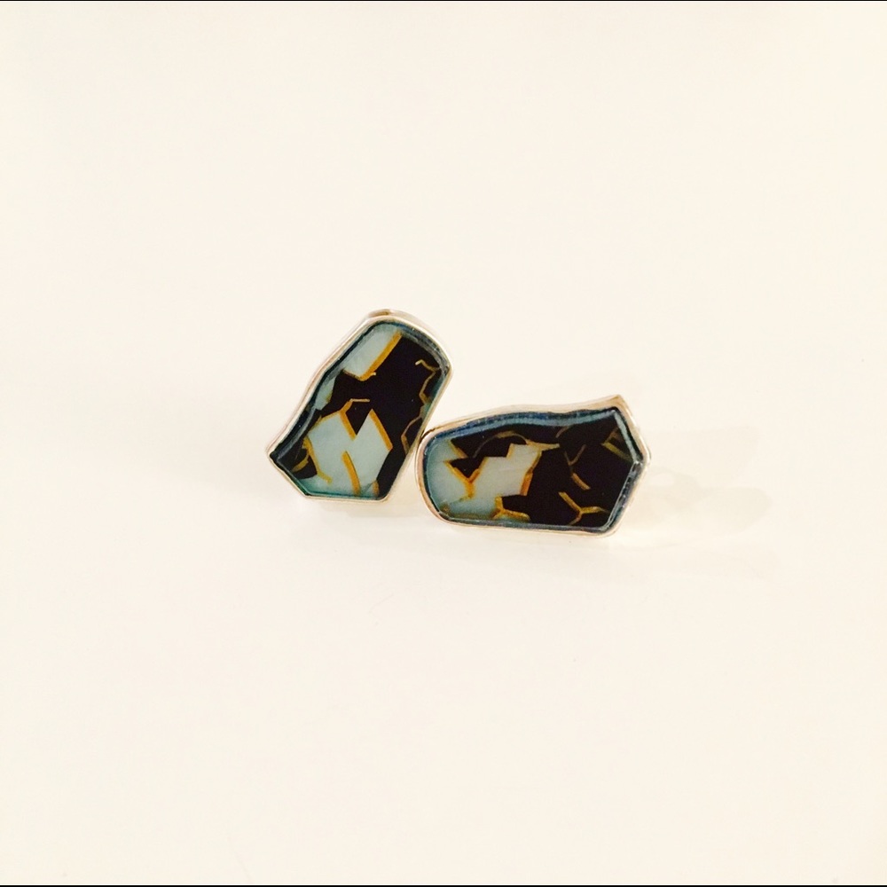 Mosiac Art Deco Earrings Studs
