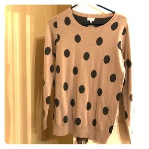 Polka dot sweater