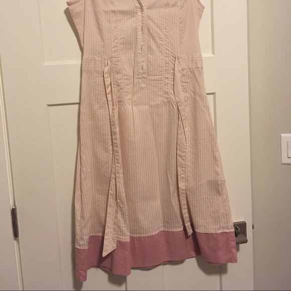 Beige and dusty pink dress - Picture 2 of 2