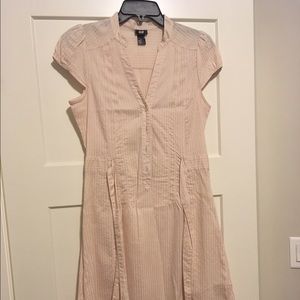 Beige and dusty pink dress