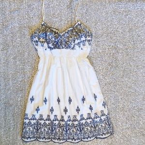 White/Navy Sundress, Small, Perfect for summer