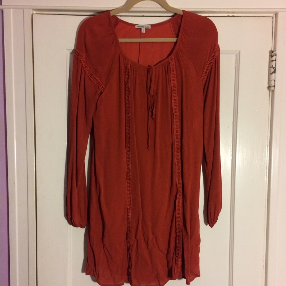 Burnt Orange shift dress