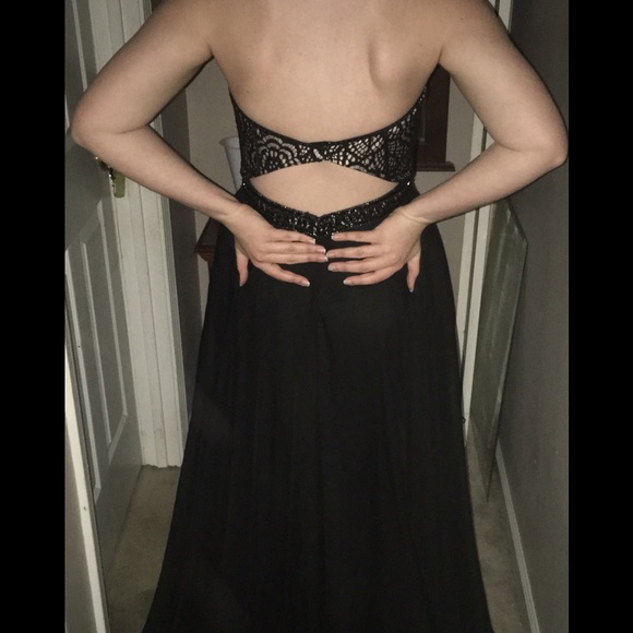 Strapless Prom Dress with Slit! - Picture 3 of 4