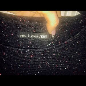 Rag & bone speckled crew sweater.  Size small