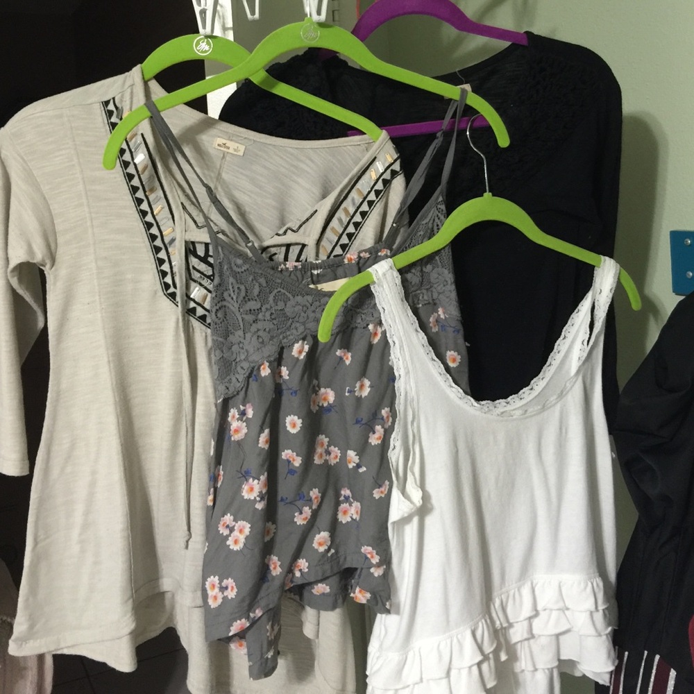 Four hollister shirts