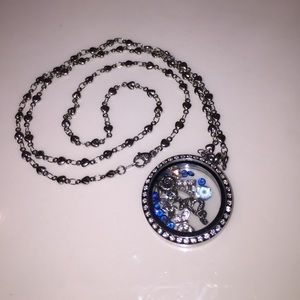 Floating charm necklace