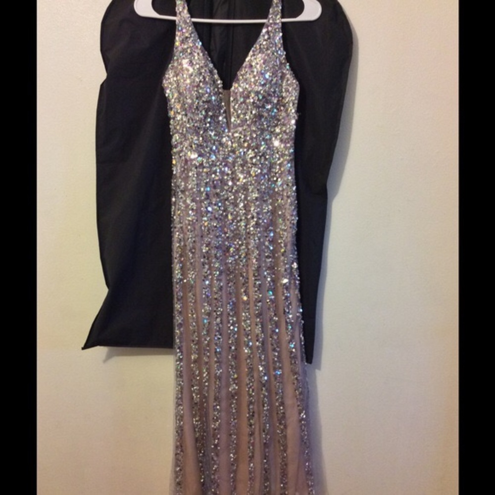 Beautiful sequined prom dress