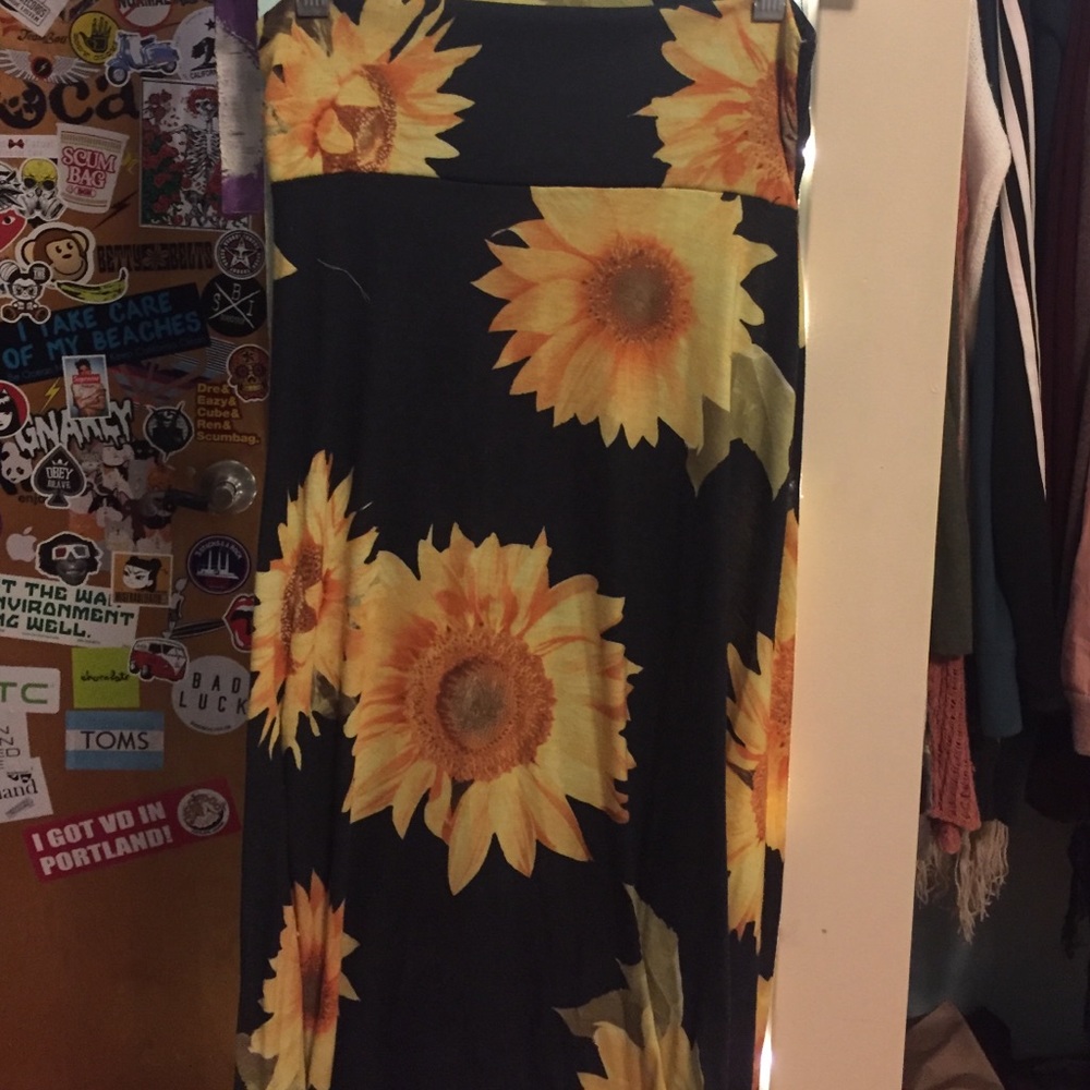 Sunflower maxi skirt