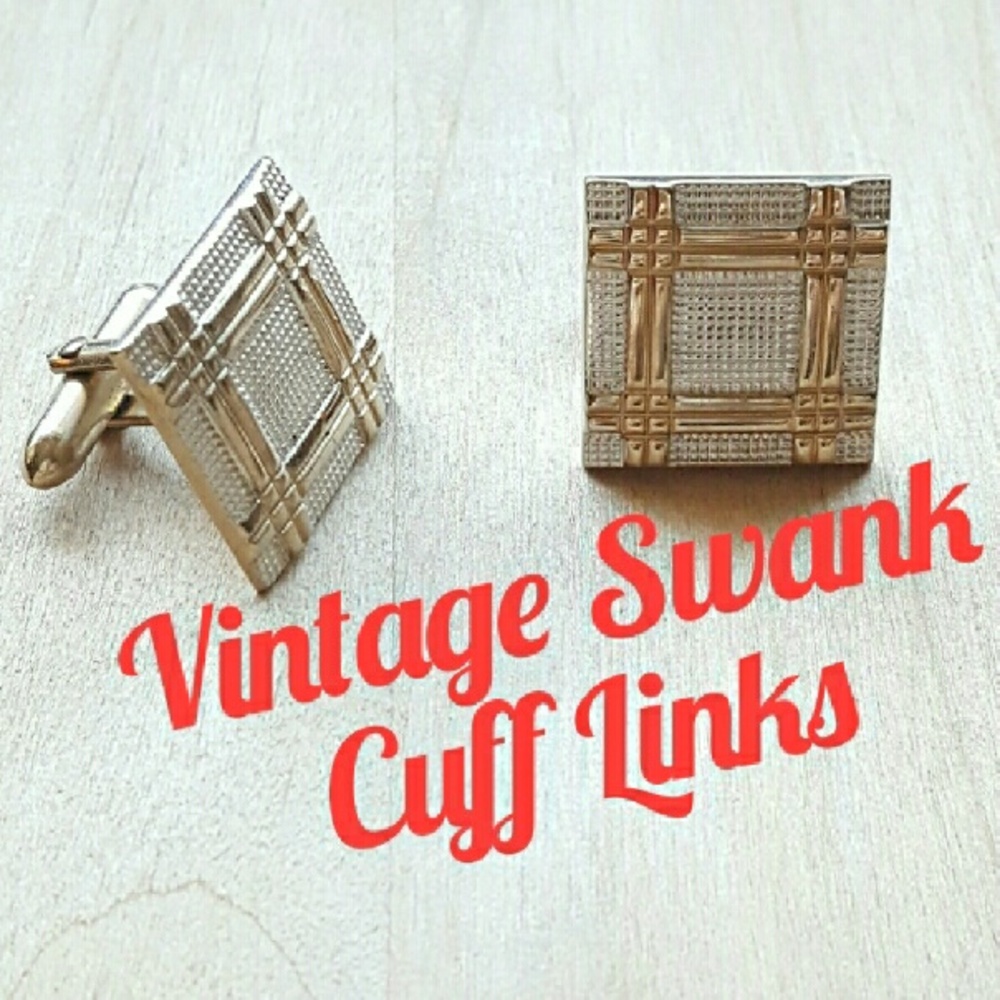 Vintage Gold & Silver Swank Cuff Links