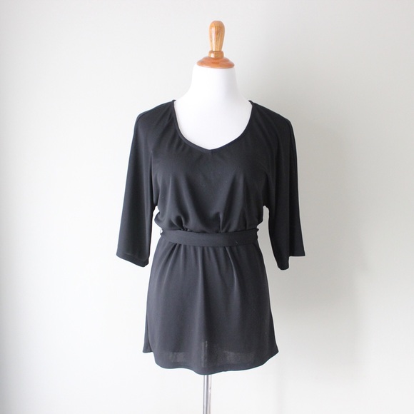 Anthropologie Tops - Anthropologie Tie Jersey Oversized Stretchy Tunic