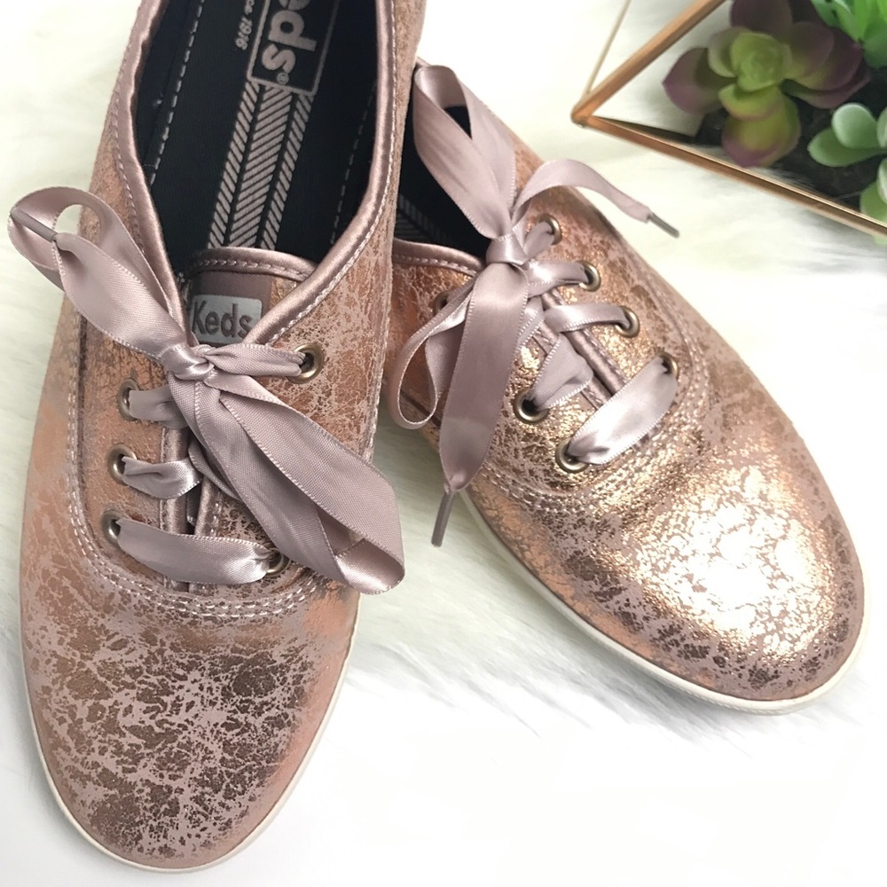 Rose Gold Keds Size 8