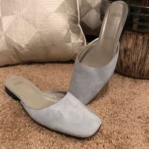 Coach light blue flats