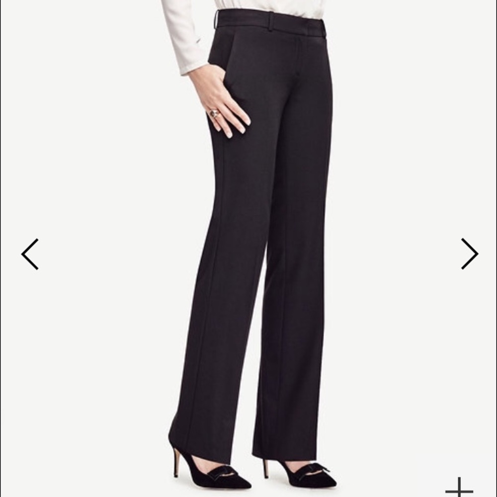 Ann Taylor Black Kate All-Season Stretch Trousers