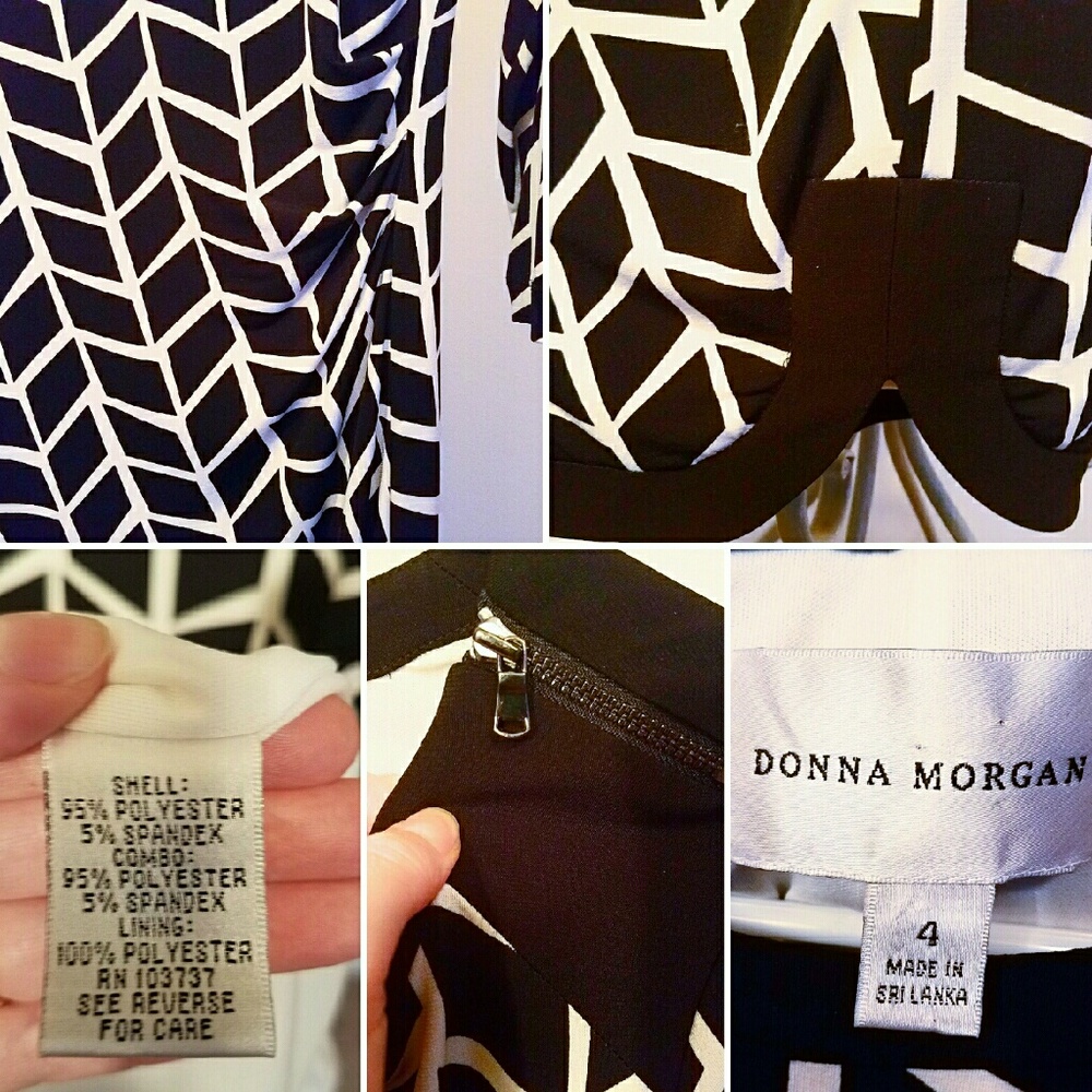 💗HP💗  🚨SALE🚨Donna  Morgan Geometric Dress - Picture 4 of 4
