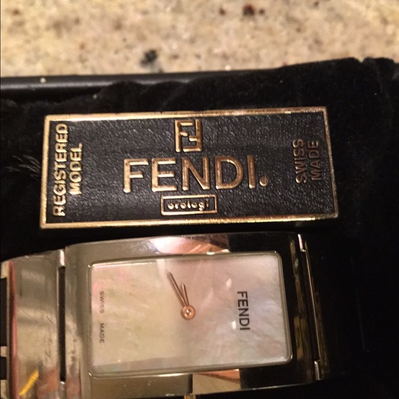 Fendi 3250L stainless steel bangle watch