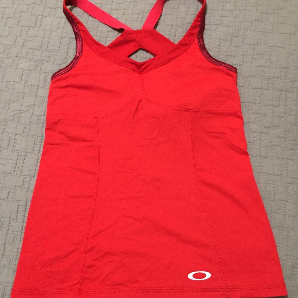 Oakley red Performance Tank top Size S